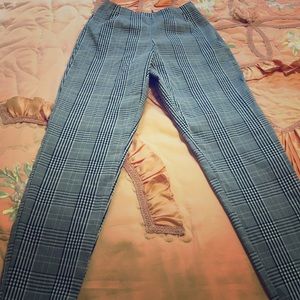 Plaid Pants Slack feel